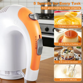 Wewymewo whisk attachment for light, airy textures like whipped cream