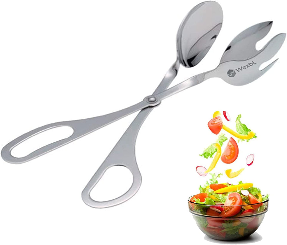 Wexbi Salad Tongs 10-Inch serving fresh greens with ease