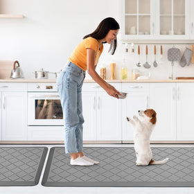WEZVIX 17.3×47 inch mat provides extra standing space in kitchen or office.