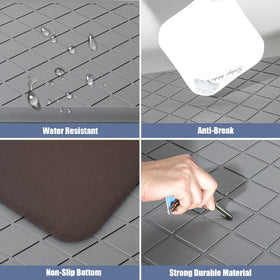 WEZVIX 17.3×29 inch mat covers ample floor area near sink or workstation.
