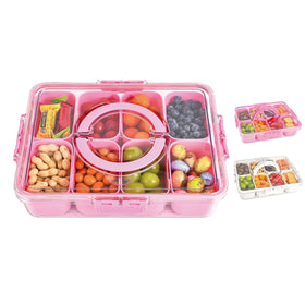 WGBP Snackle Box Container with eight compartments for organized snacks on the go