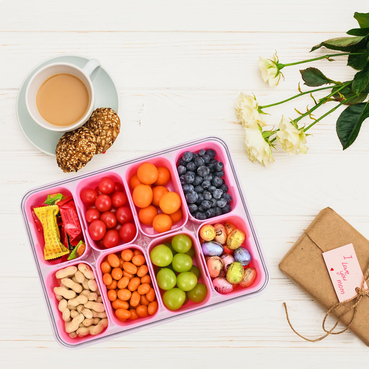 WGBP Snackle Box Container internal compartments are dishwasher-safe for easy cleaning
