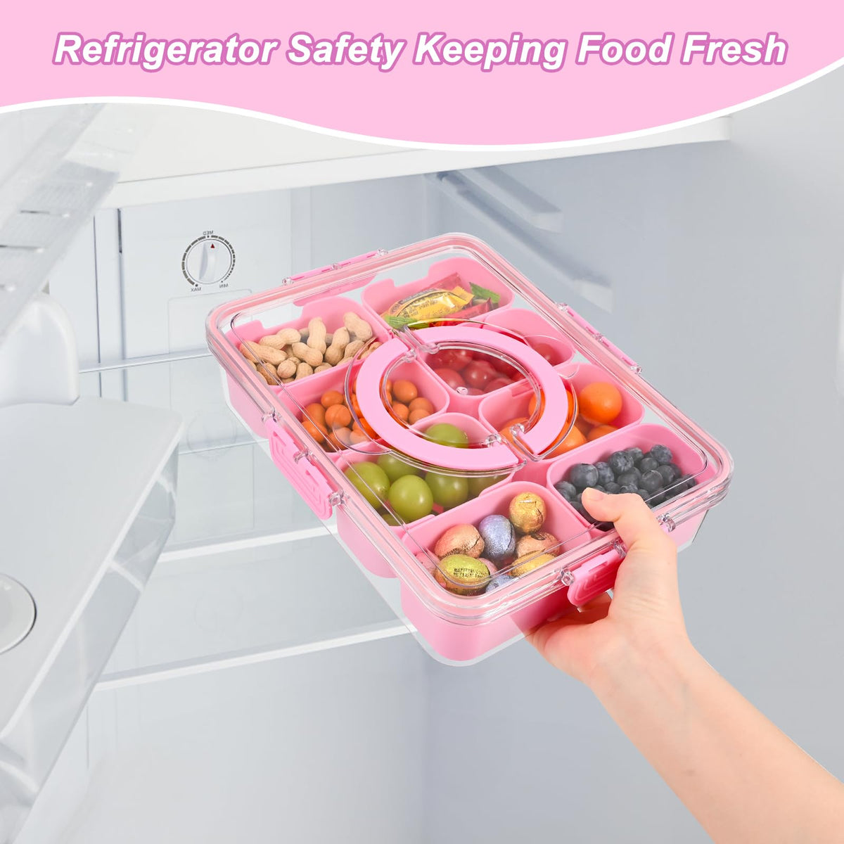 WGBP Snackle Box Container made from food-grade plastic for safe snacking