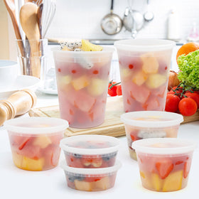 WGCC 16oz deli containers with lid ideal for leftovers
