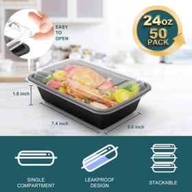 WGCC extra-thick durable containers designed for long-lasting meal prep use.