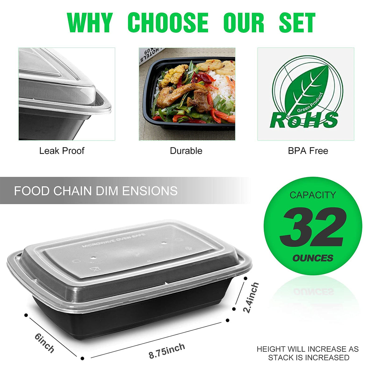 WGCC microwave-safe container for reheating meals quickly without compromising safety