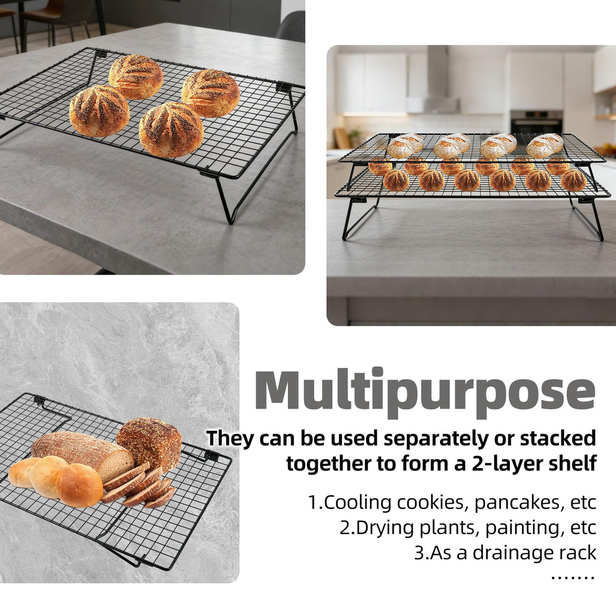 WGDJEMAX Sourdough Cooling Rack makes a practical baking gift for enthusiasts.