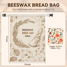 WGXY reusable bread bags with lock closure for secure fridge storage of loaves.