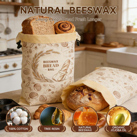 WGXY fridge-freezer safe bread storage bags in a modern kitchen setup.
