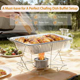 Whaleme foil pans packaging and stackable design.