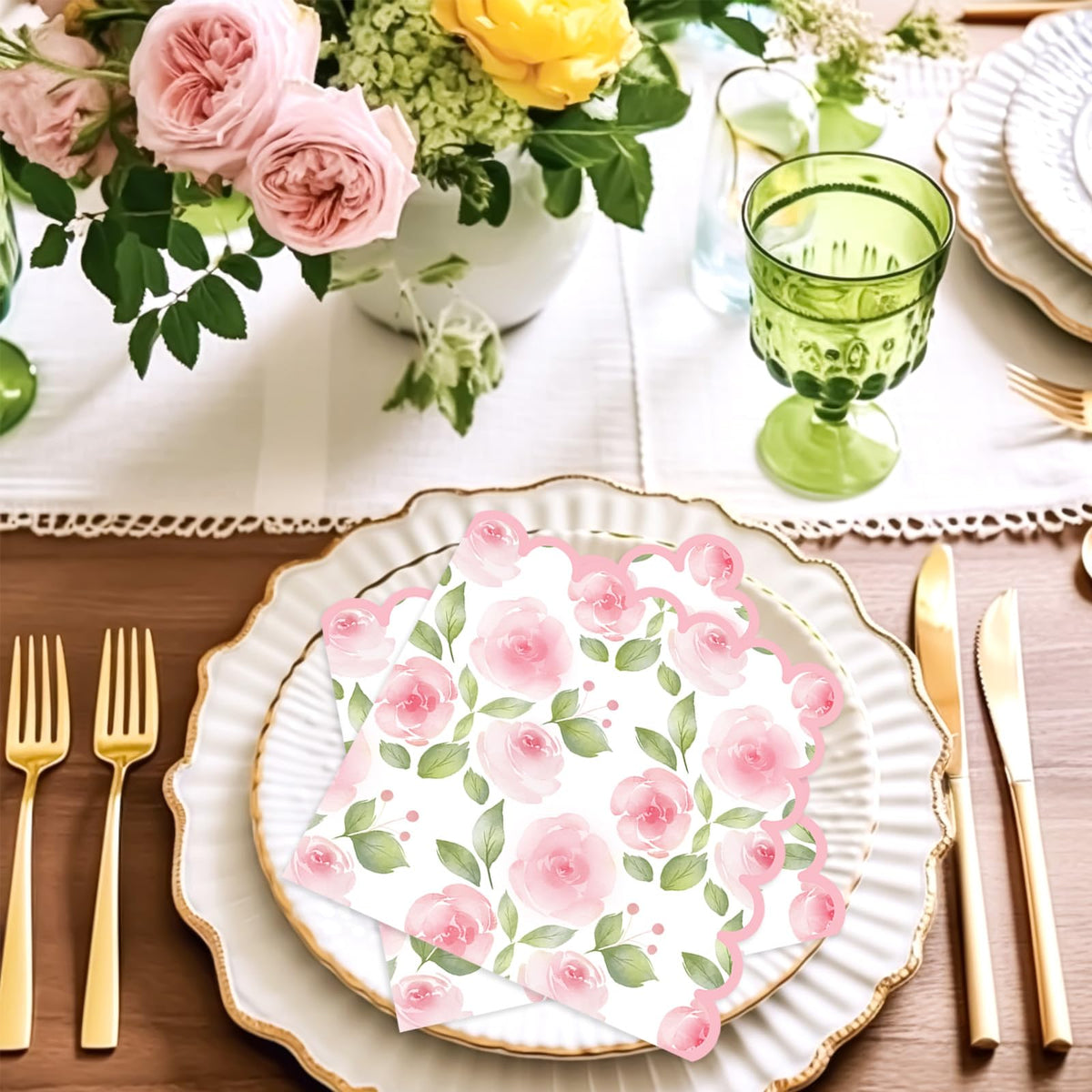 Whaline disposable party napkins for quick cleanup