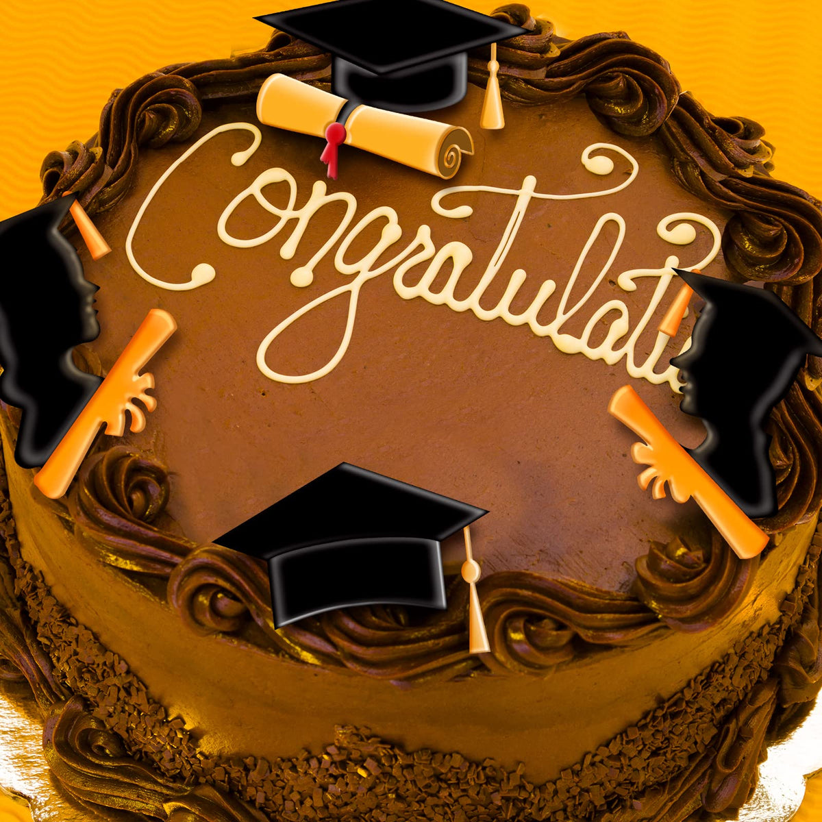 Whaline graduation molds cake topper designs for cupcakes and cookies