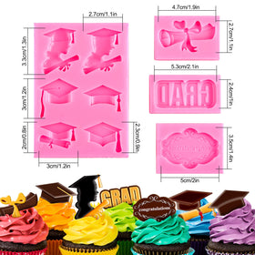 Whaline graduation molds grad letters great for themed cupcakes and candies
