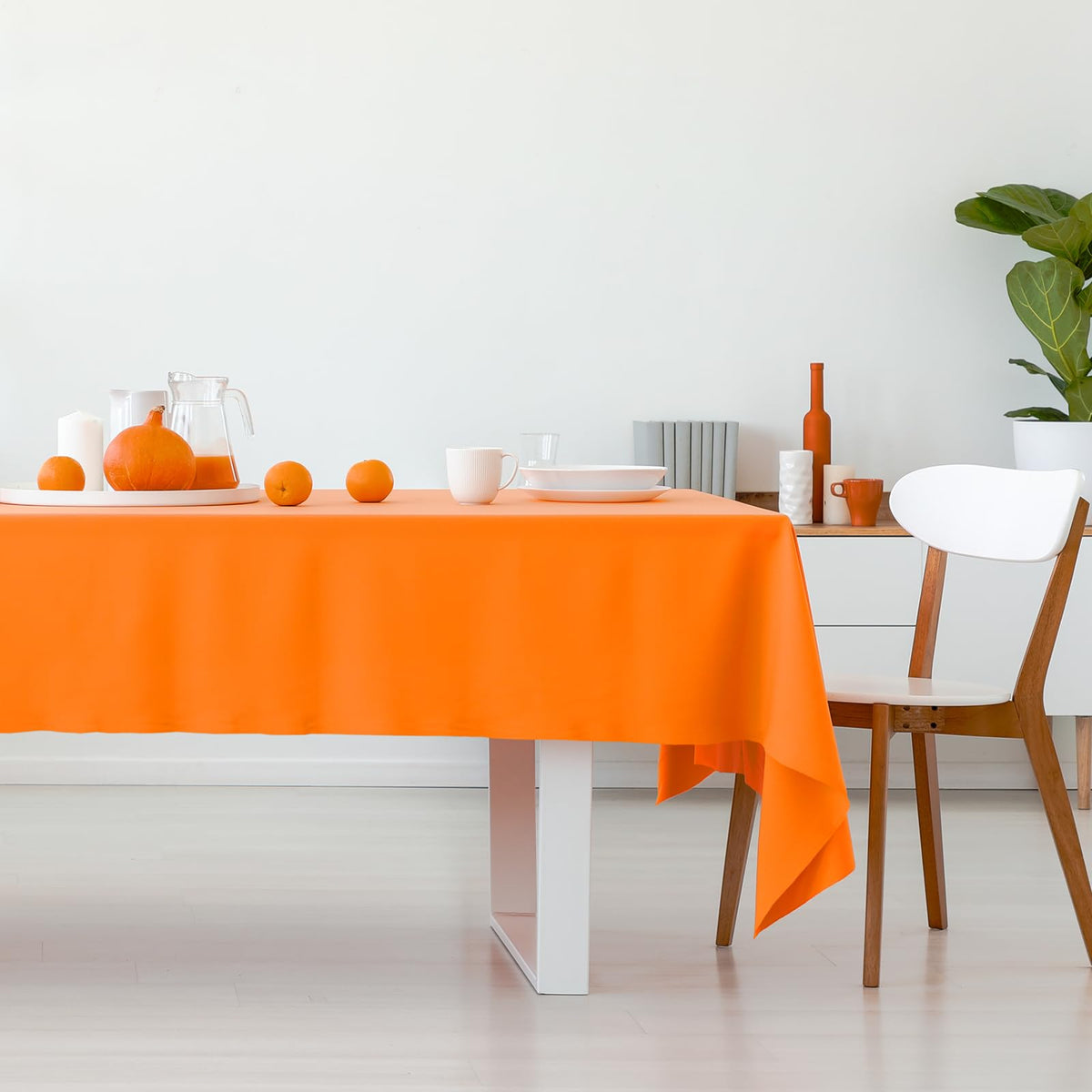 Whaline neon tablecloth green adding fresh energy to indoor gatherings