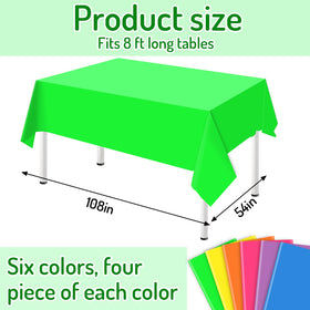 Whaline neon tablecloth orange for outdoor dining and quick cleanup