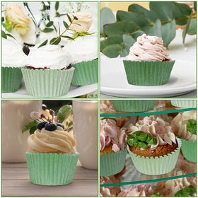 Whaline party cupcake wrappers simplify setup and cleanup.