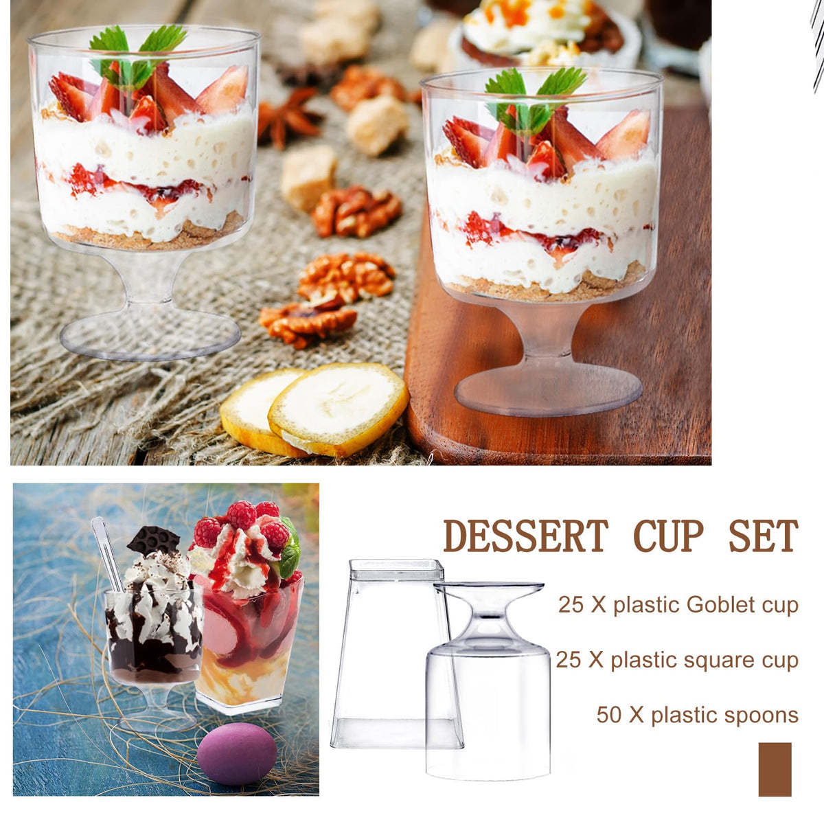 Whaline 50-piece spoons set for easy serving