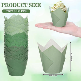 Whaline three-design tulip liners offer coordinated dessert displays