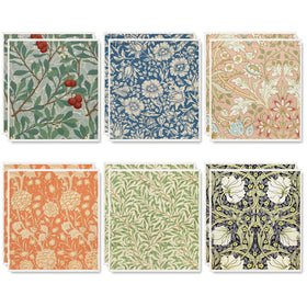Whaline William Morris dishcloths with floral pattern, ideal for quick kitchen drying.