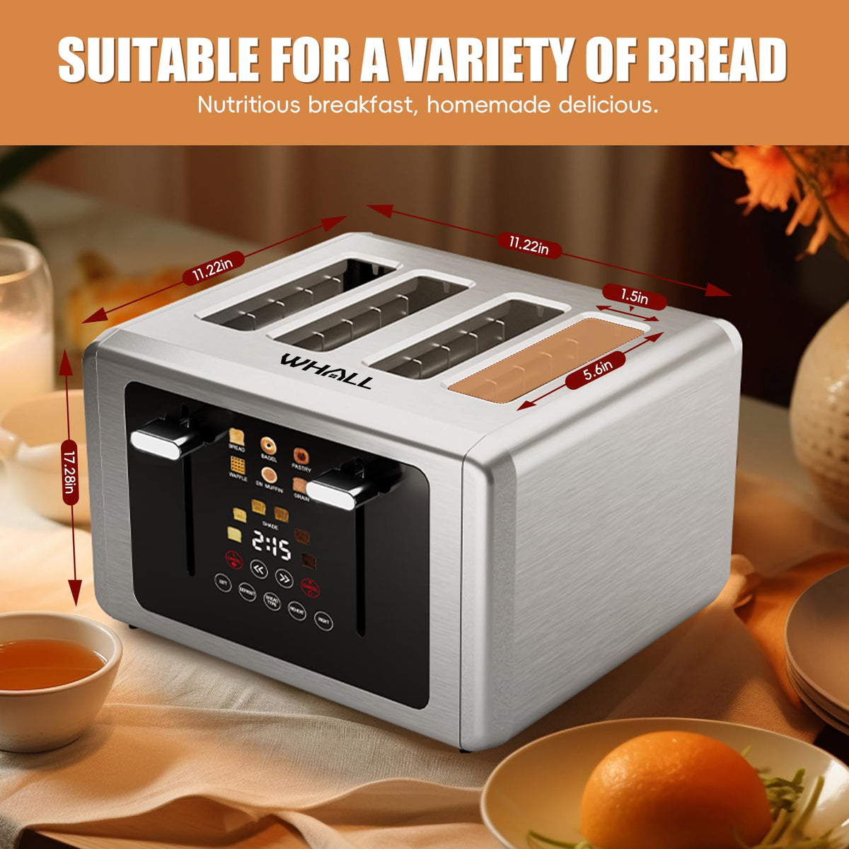 Whall defrost and reheat functions for frozen or leftovers