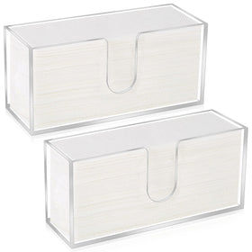 Whdiystella acrylic paper towel dispenser pair on a clean countertop for quick access