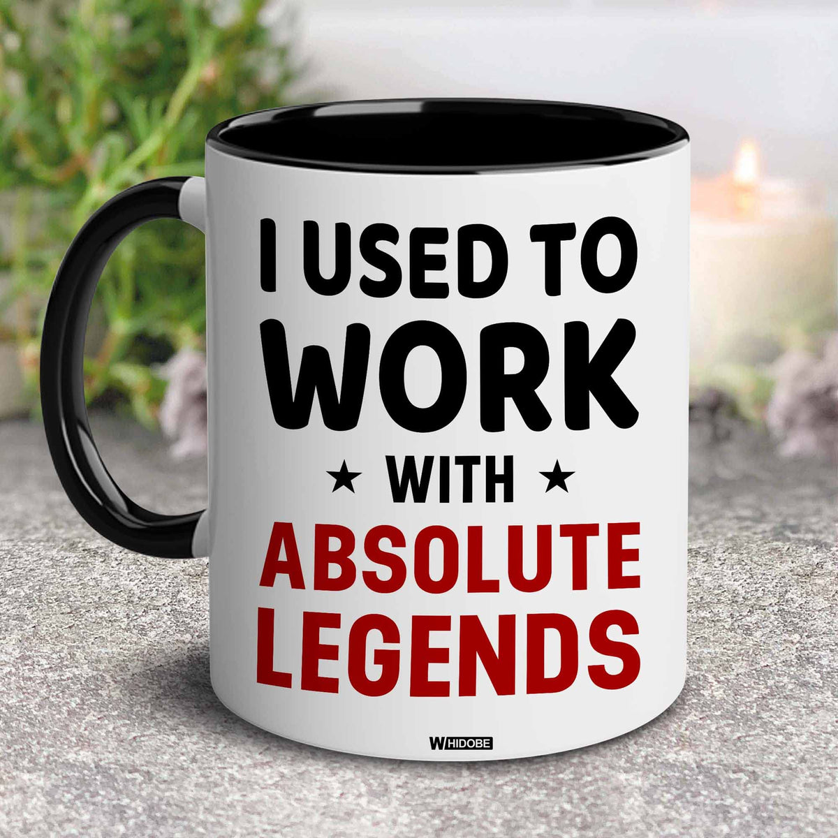 WHIDOBE ceramic mug with quote design – stylish reminder for daily rituals.