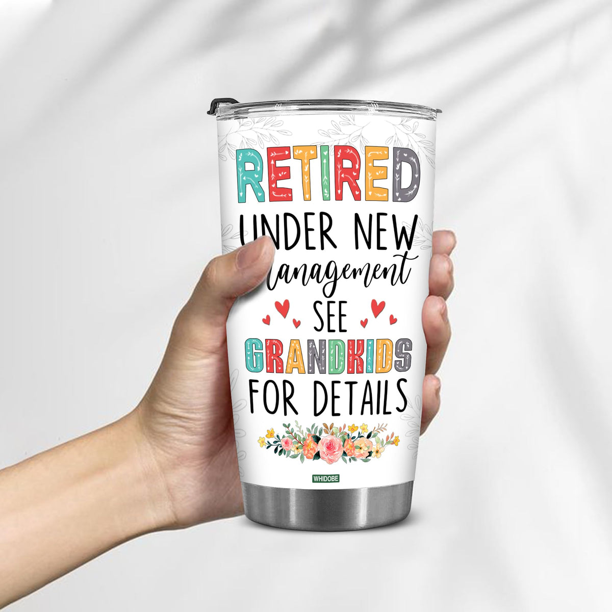 WHIDOBE happy retirement design image as a thoughtful keepsake