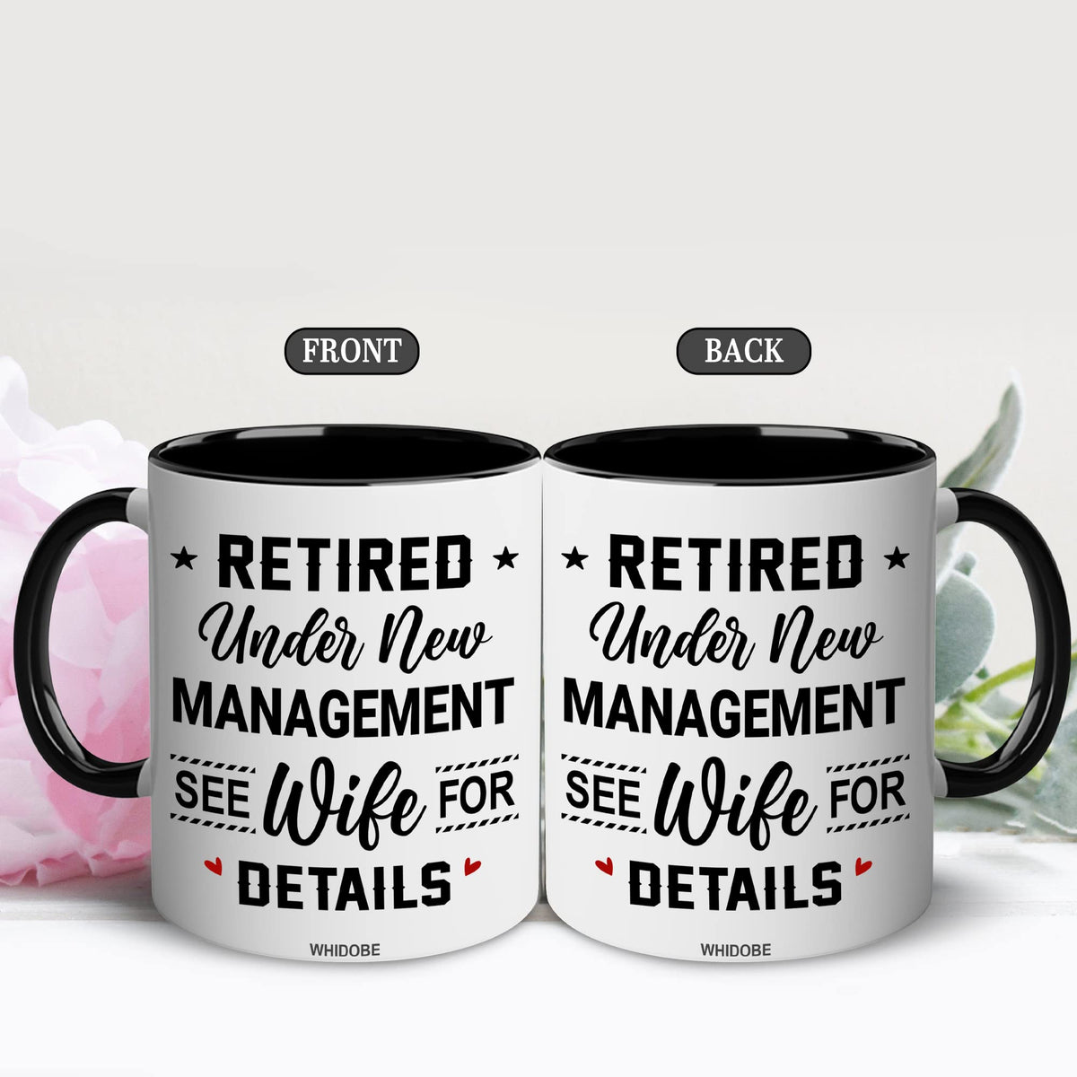 WHIDOBE retirement mug microwave safe for easy use