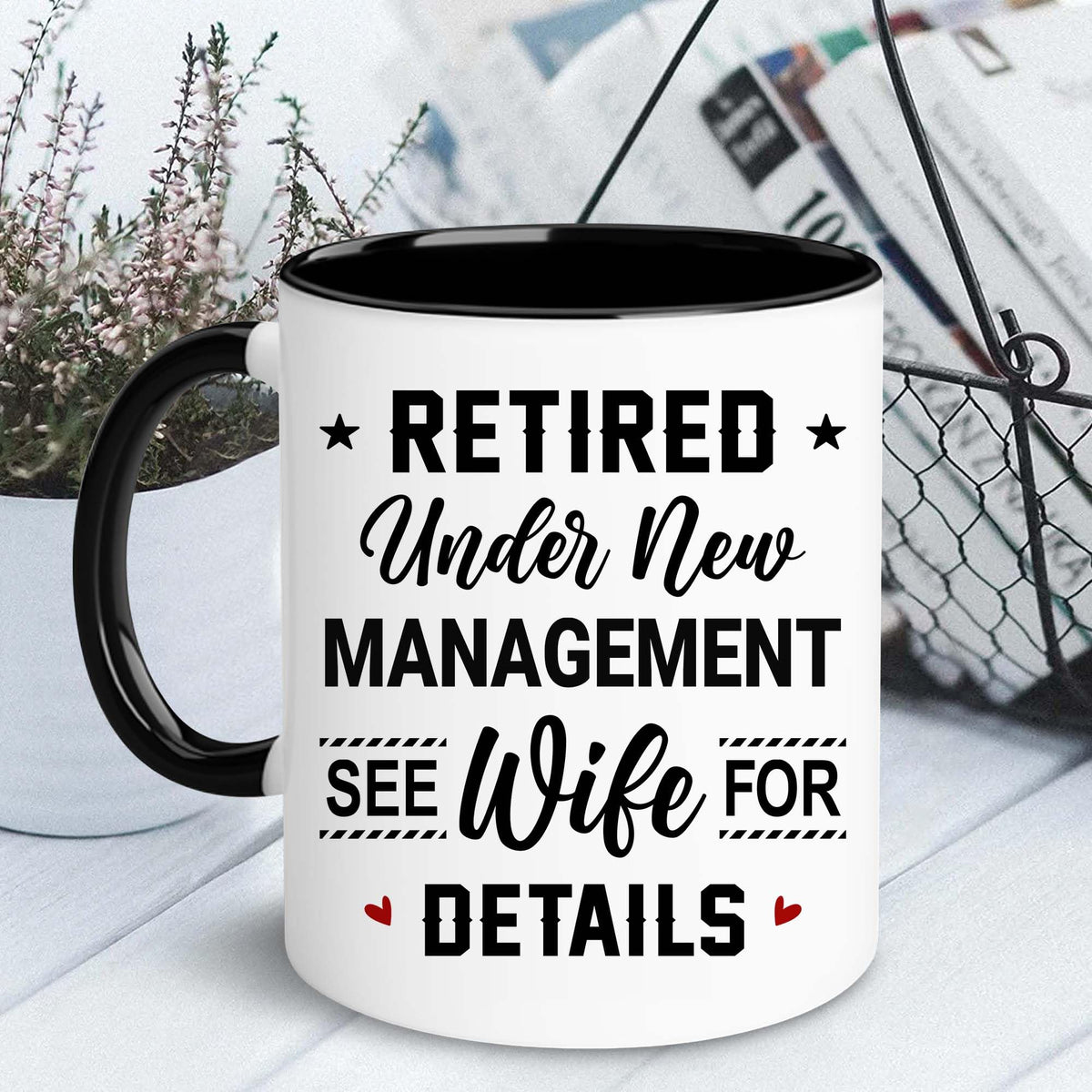 WHIDOBE retirement mug dishwasher safe for quick cleaning