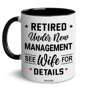 WHIDOBE retirement mug new chapter for relaxing morning coffee