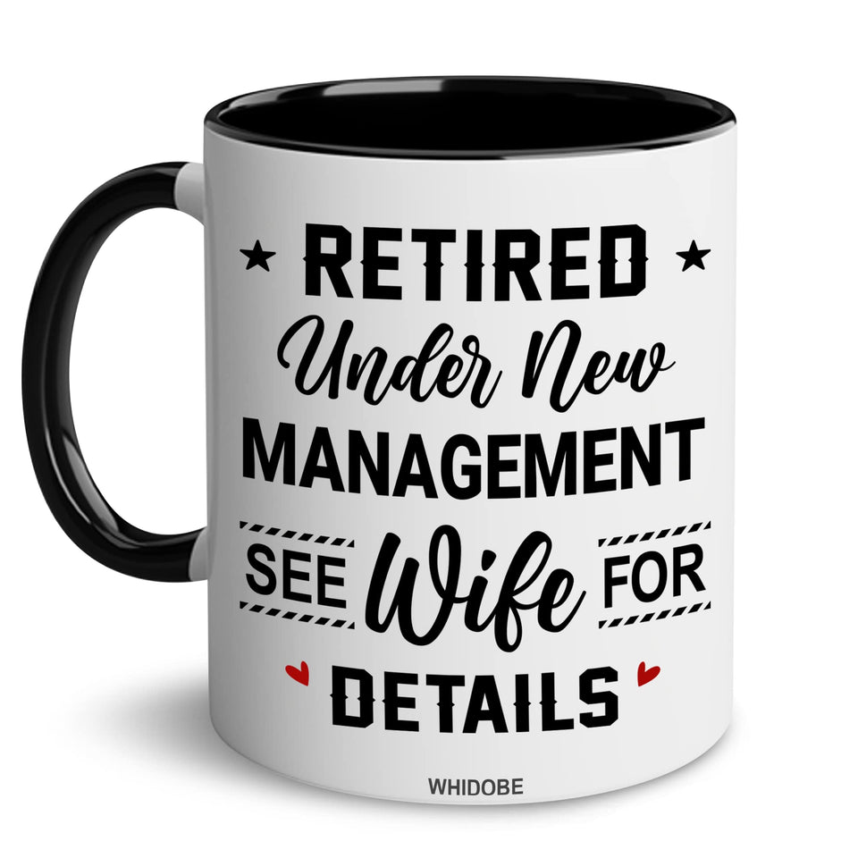 WHIDOBE retirement mug new chapter for relaxing morning coffee