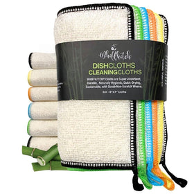 Whiffkitch dishcloths 9x9-6pack ready for quick kitchen cleanup.