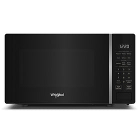 Whirlpool WMCS3018RB countertop microwave front view for quick reheats