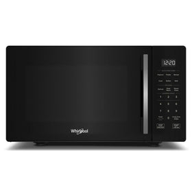 Whirlpool WMCS3019RB frontend view highlighting compact 0.9 cu ft capacity for small kitchens.