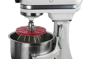 Whisk Wiper Pro bowl-wipe keeps bowls clean and reduces batter mess.