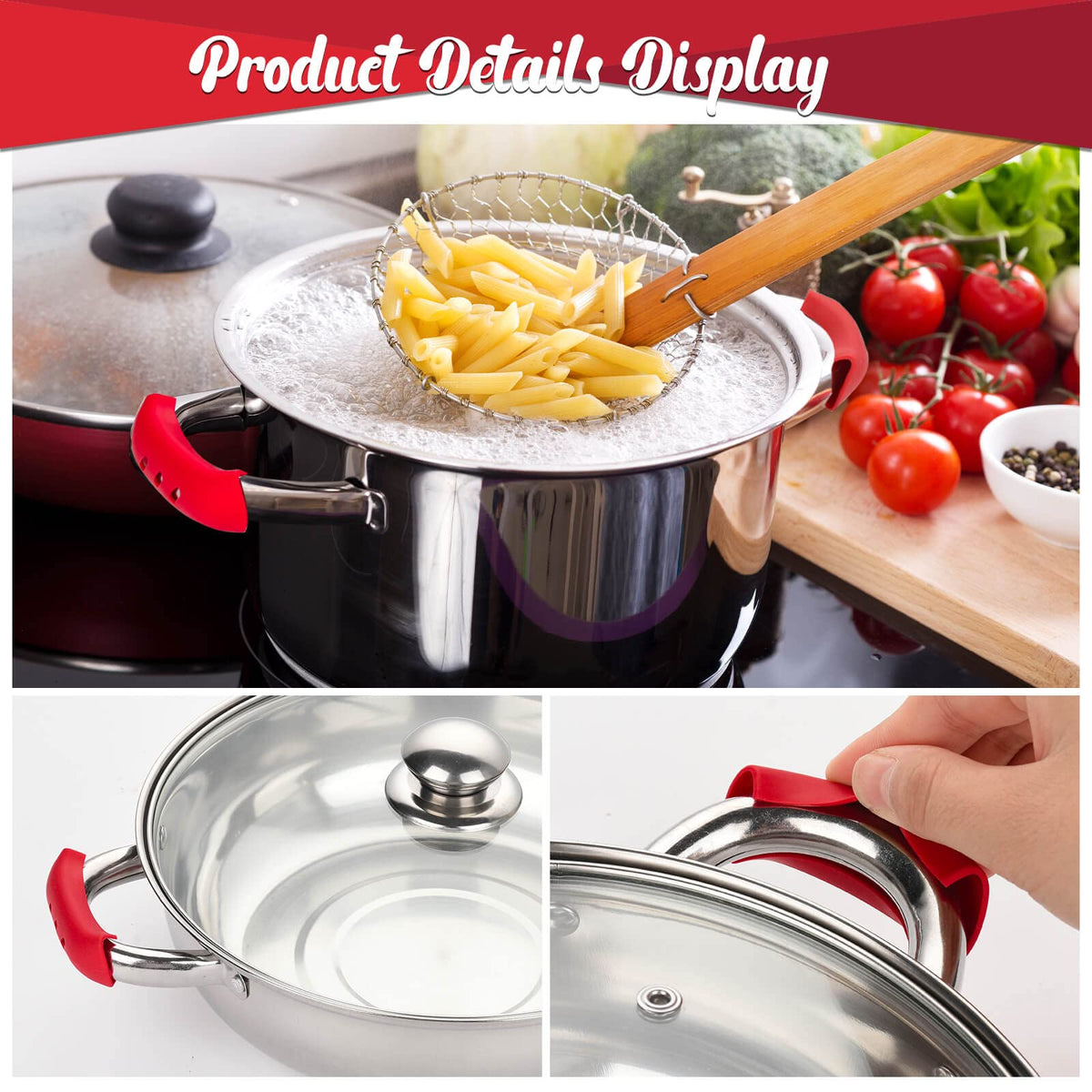 WhistenFla dishwasher-safe silicone holders for quick, easy cleaning.