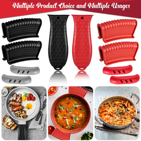 WhistenFla silicone pot holder set offers heat resistance and easy removal.
