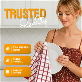White Classic 100 percent cotton towels with soft absorbent texture for daily use
