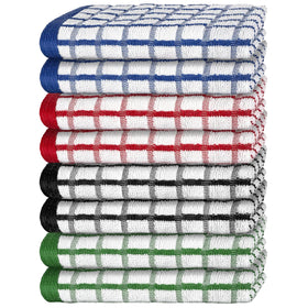 White Classic dish towels absorption close-up show ultra-absorbent fibers for quick drying