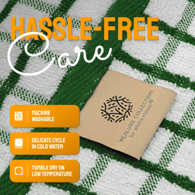 White Classic durable fiber towels withstand frequent use in busy kitchens