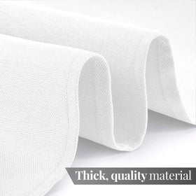 Hemmed edges accentuate the WEALUXE tablecloth's refined look.