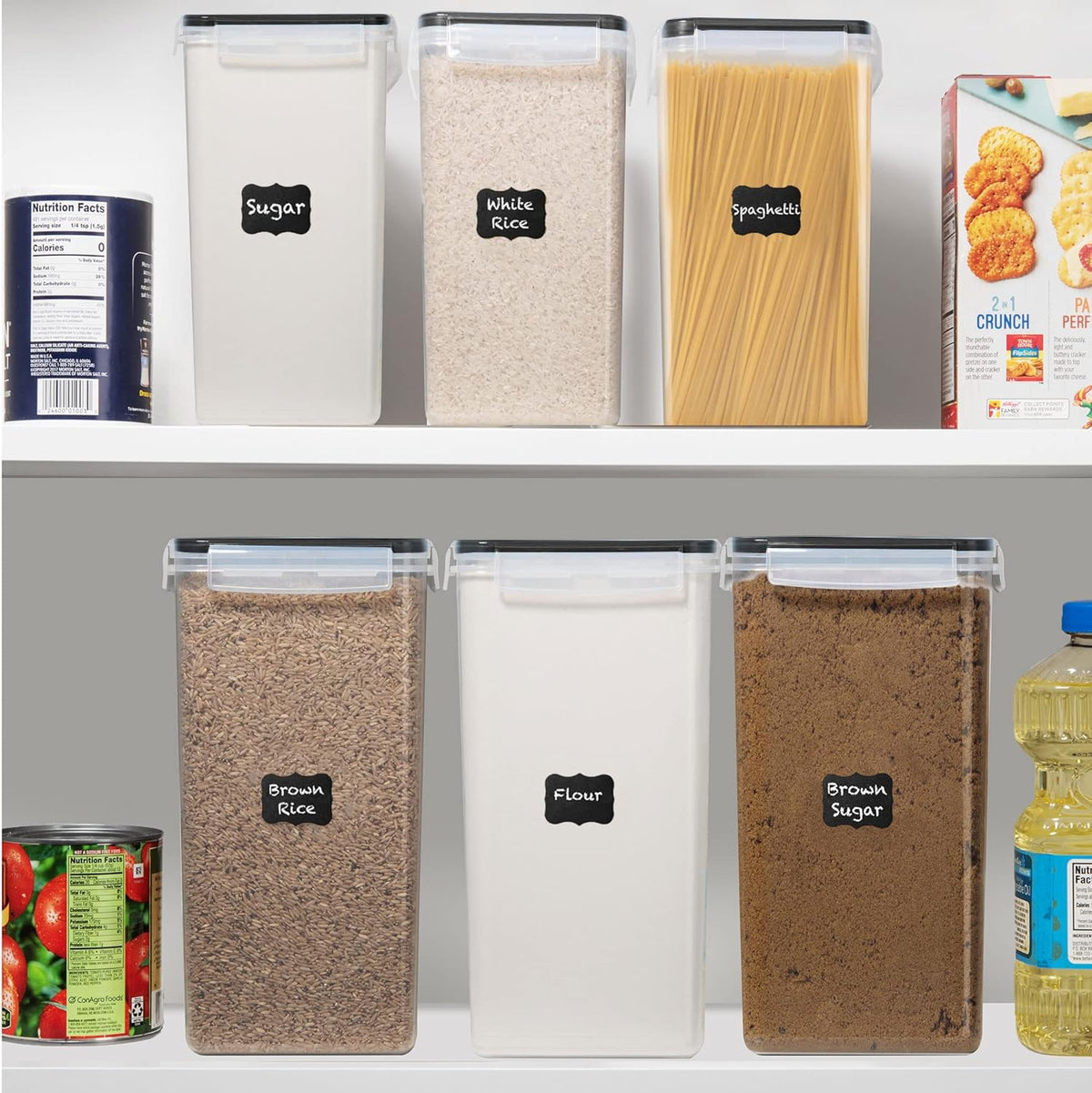 White Feather Supplies dishwasher-safe containers simplify cleanup after bulk storage.