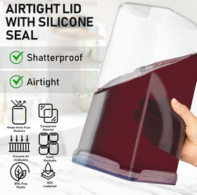 White Feather Supplies clear containers let you see contents at a glance