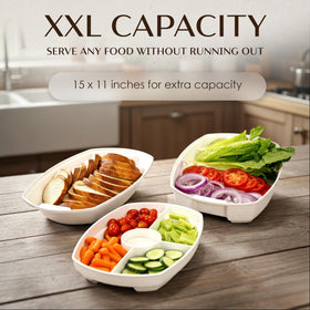 White Oaks Ranch BPA‑free melamine for durable, odorless serving