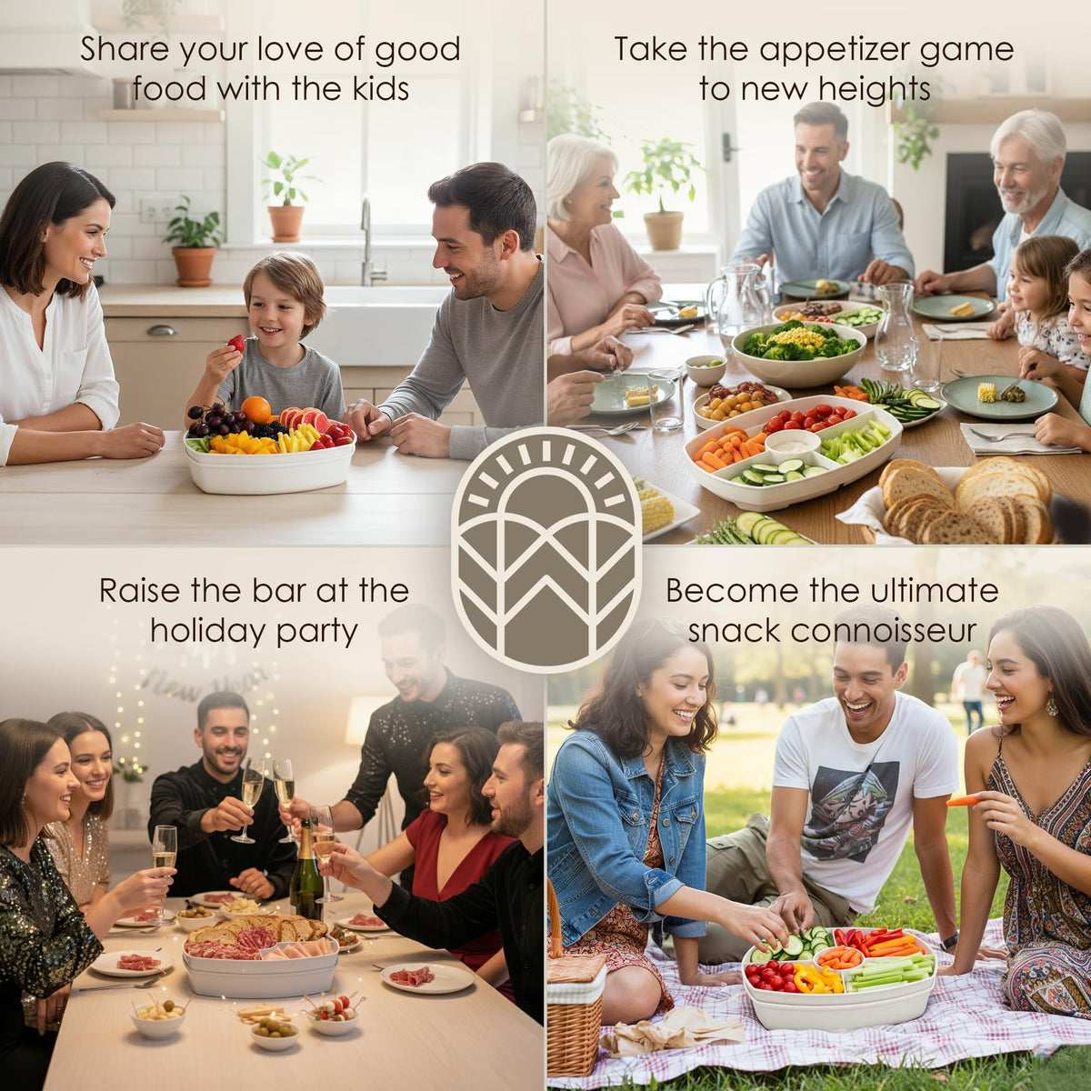 White Oaks Ranch top rack dishwasher safe platter for easy cleanup after parties