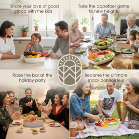 White Oaks Ranch top rack dishwasher safe platter for easy cleanup after parties