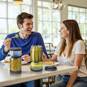 WhiteRhino 46oz capacity suits family meals and large batches of pickles.