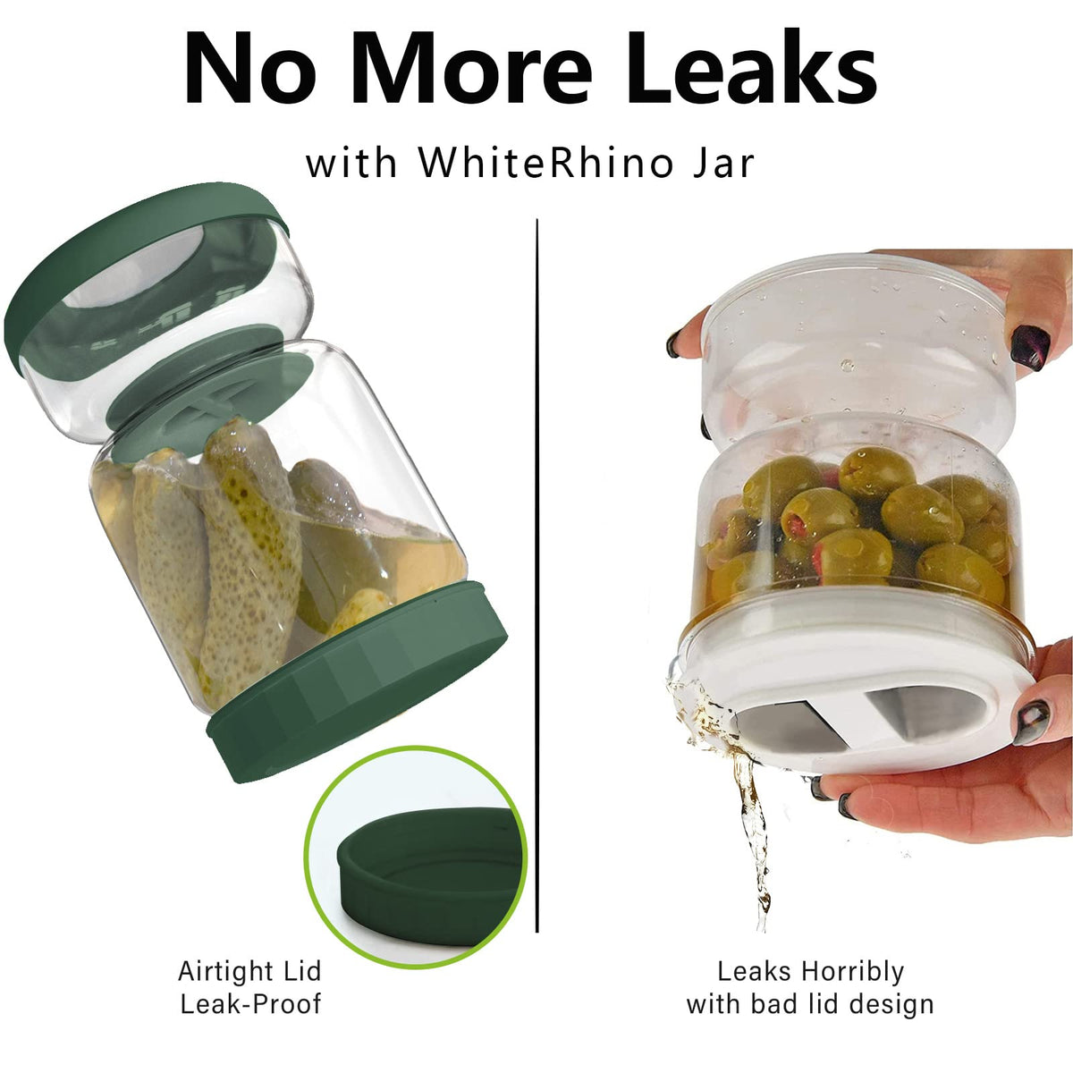 WhiteRhino borosilicate glass is durable and fridge-safe