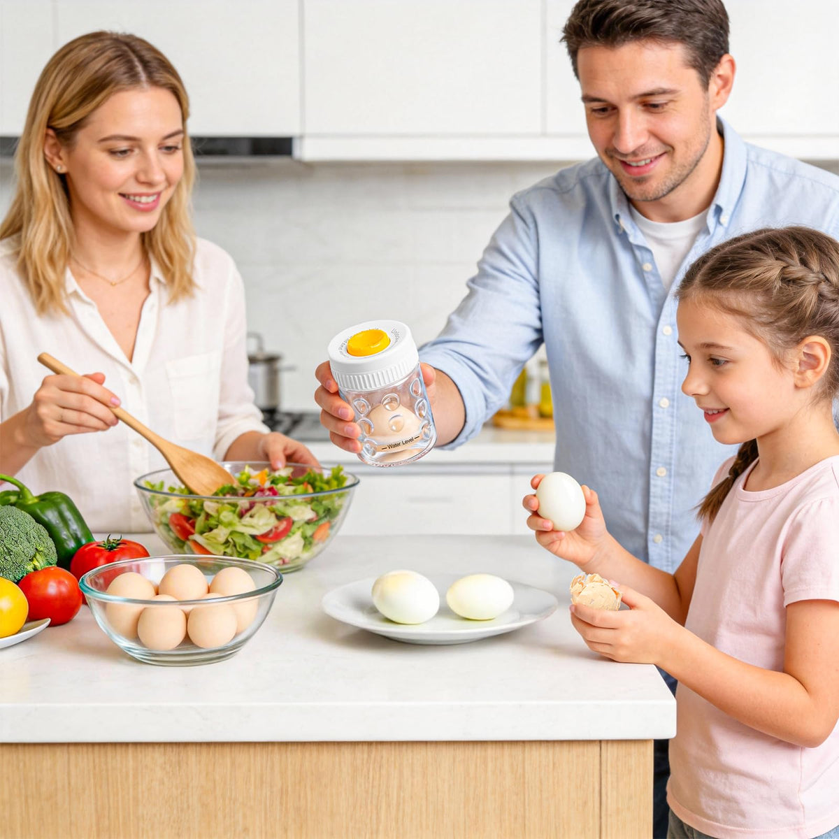 WhiteRhino egg peeler BPA-free material for easy cleaning