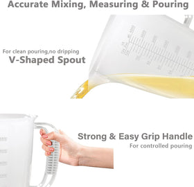 WhiteRhino embossed oz and ml marks for fast conversions